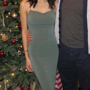 Forever 21 Dark Green Spaghetti strap dress